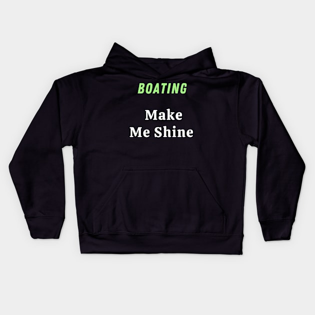 Boating Kids Hoodie by Mdath